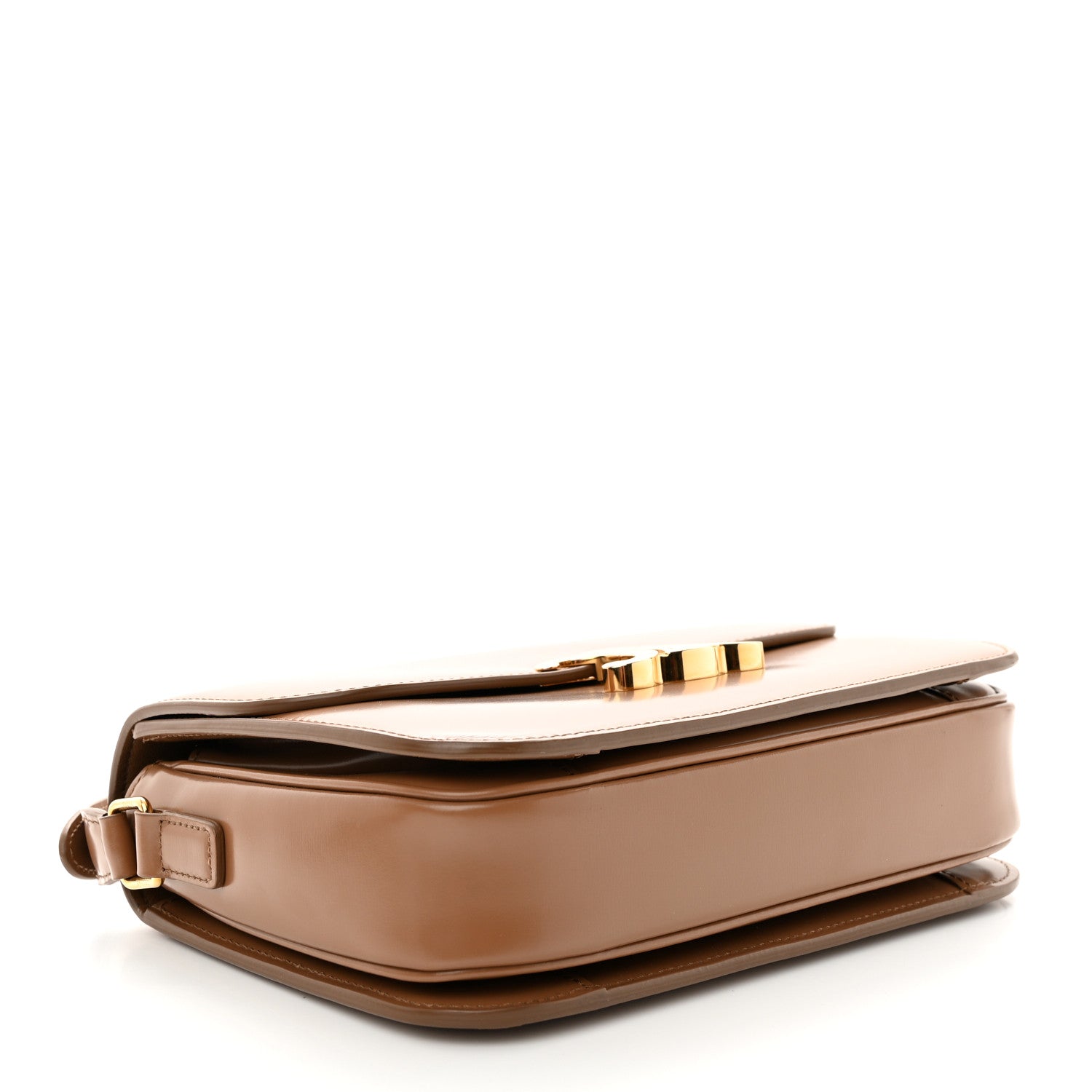 Celine Shiny Calfskin Medium Triomphe Bronze 4 of 12