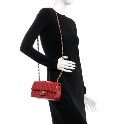 Chanel Caviar Quilted Mini Rectangular Flap Red 2 of 7