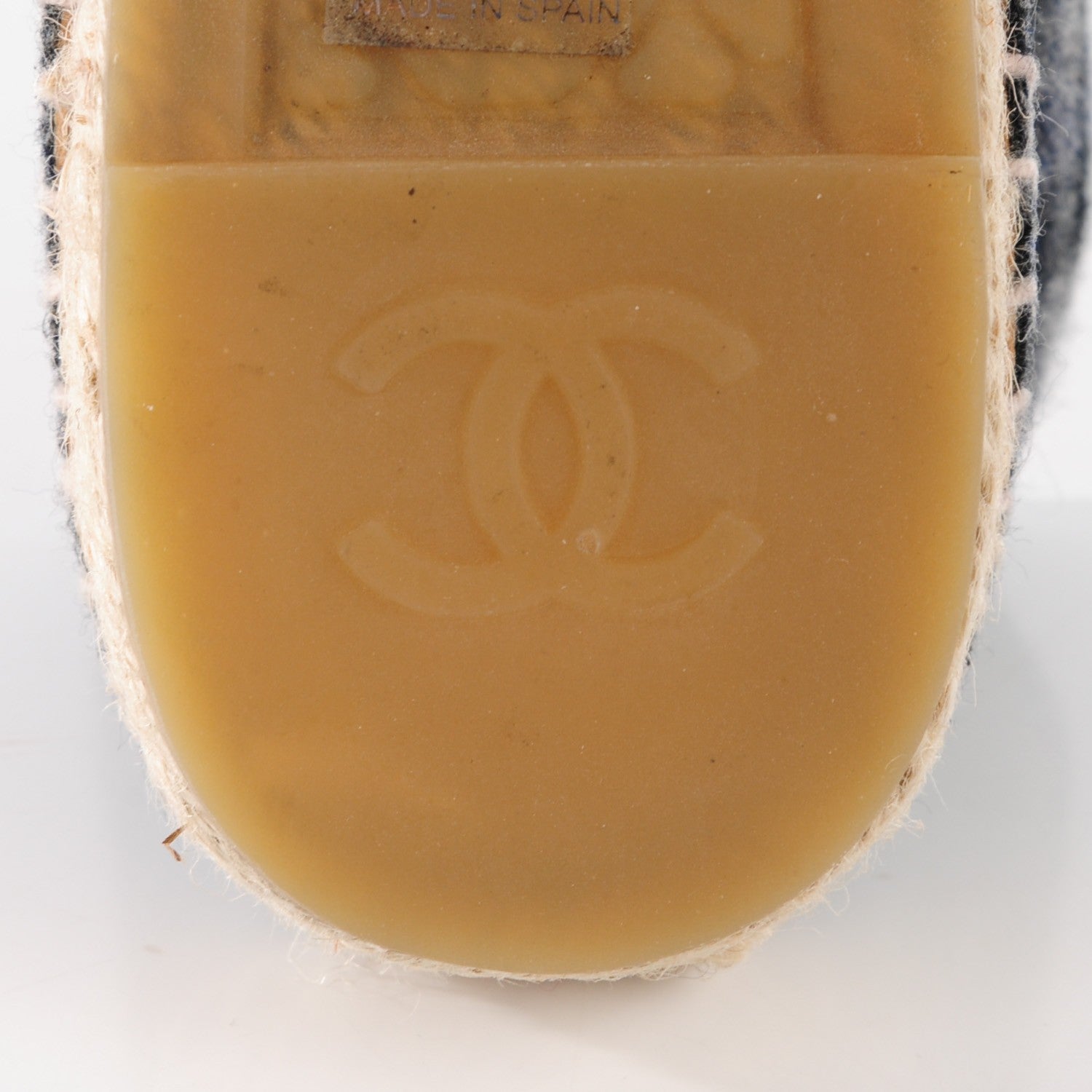 Chanel Flannel CC Espadrilles 41 Grey Black 9 of 10