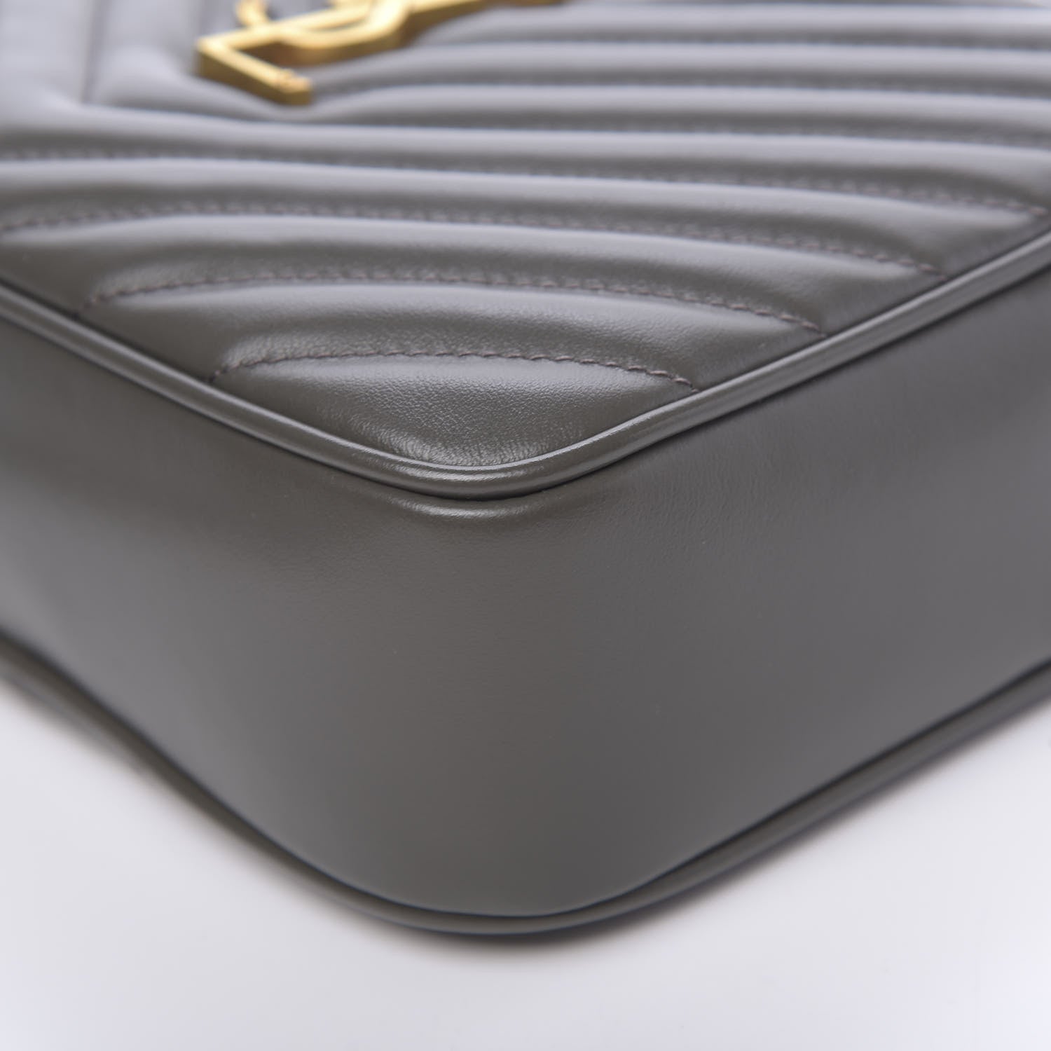 Saint Laurent Calfskin Matelasse Monogram Lou Camera Bag Military Olive 8 of 10