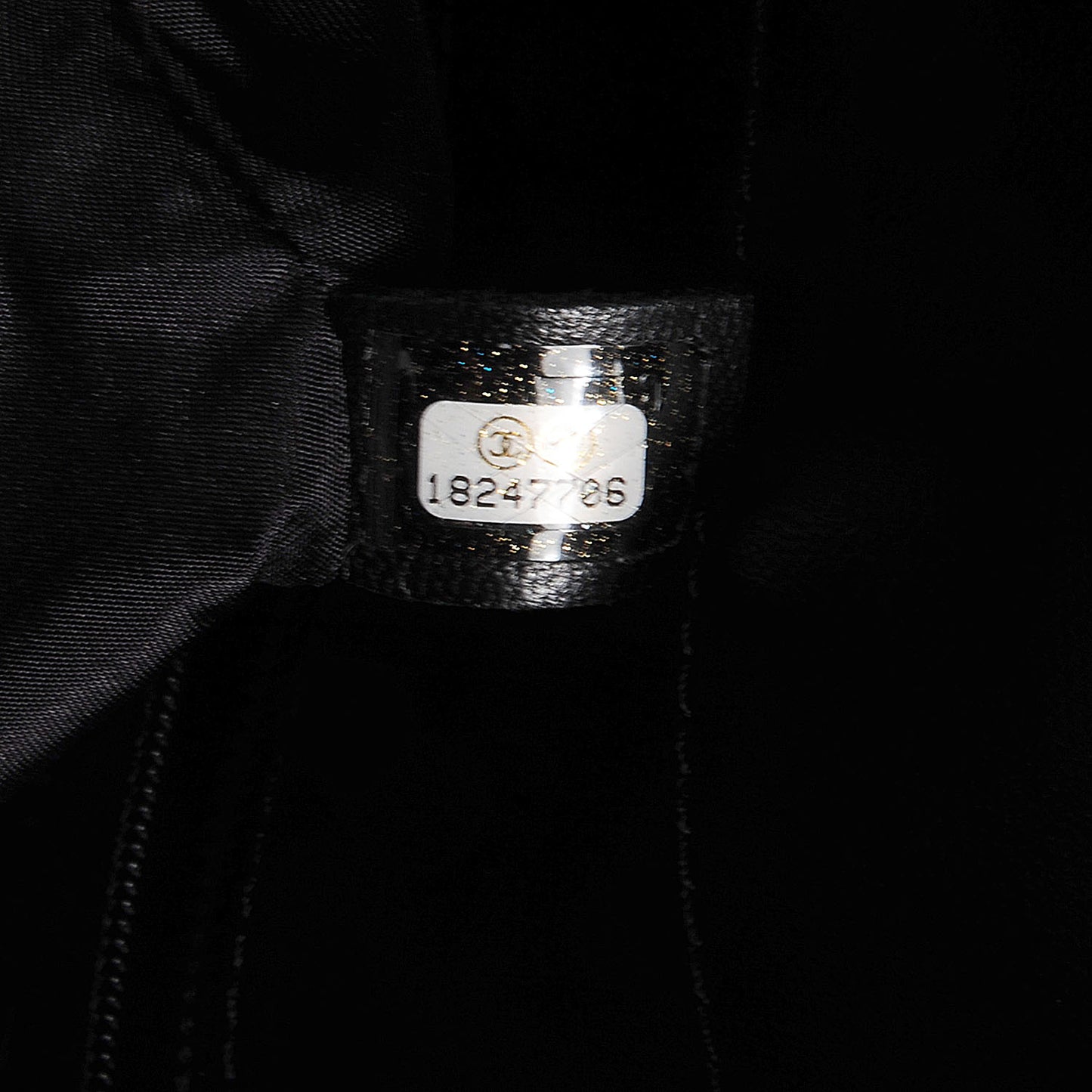 Coated Canvas Quilted Small Paris Biarritz Tote Black