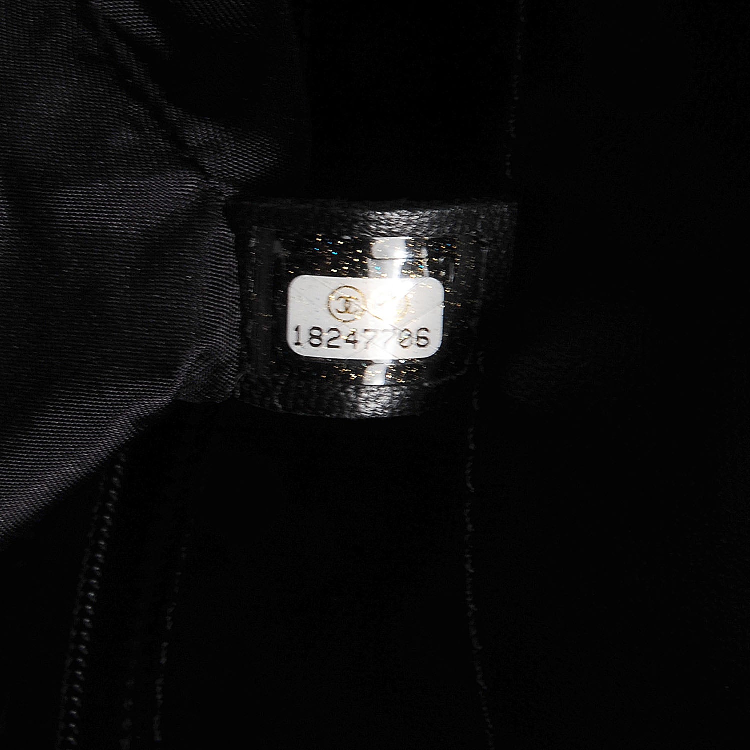 Chanel Coated Canvas Quilted Small Paris Biarritz Tote Black 7 of 7