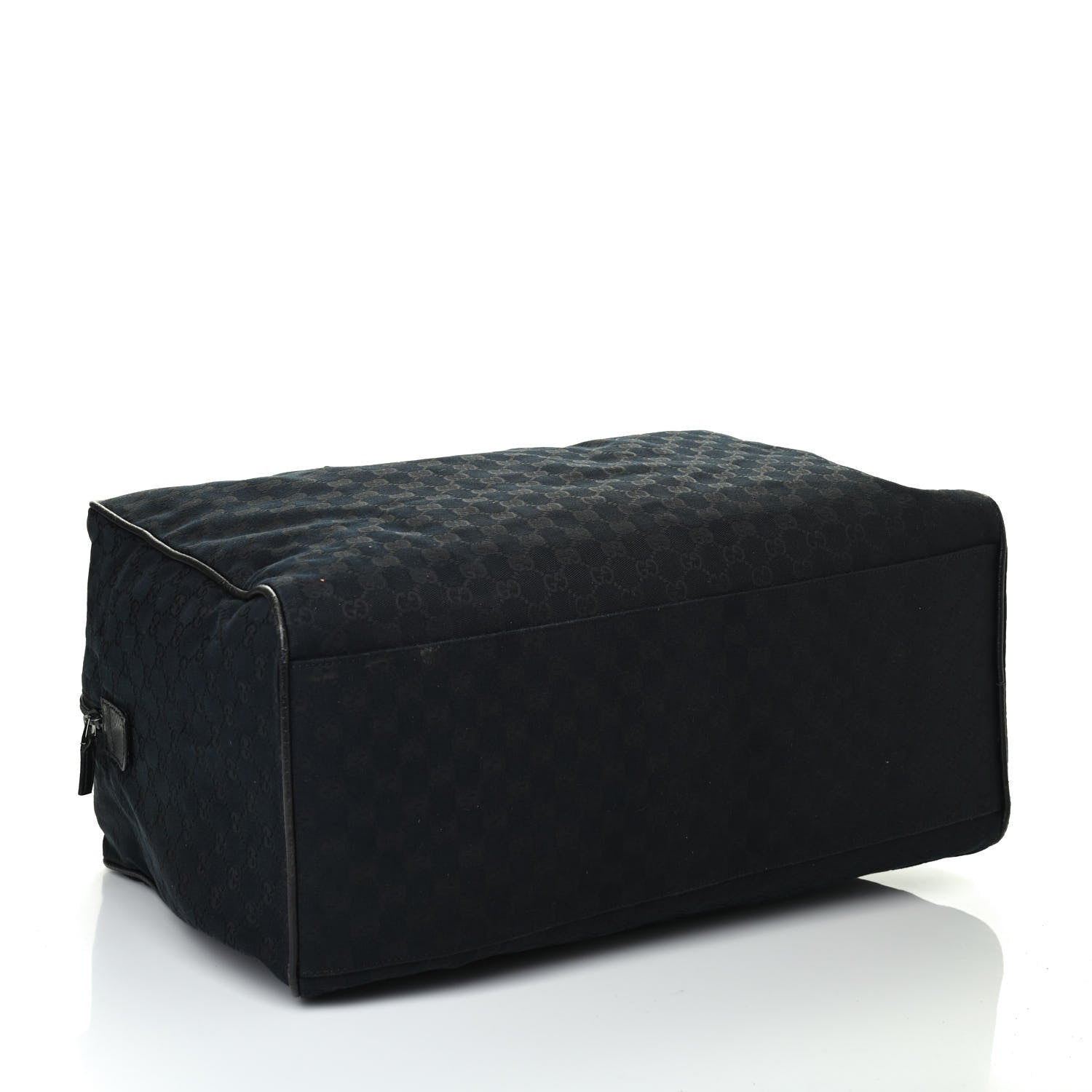 Gucci GG Monogram Web Large Collapsible Carry On Duffle Bag Black 5 of 8