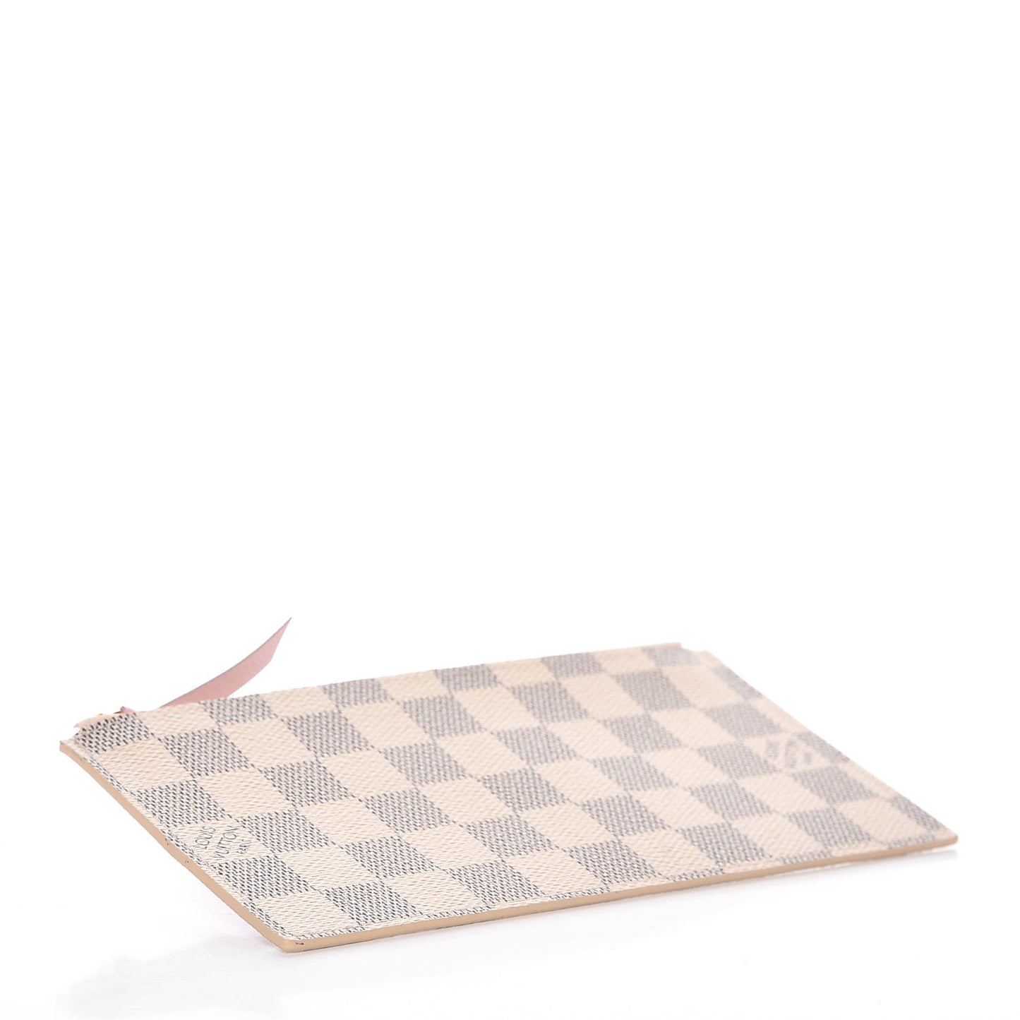 Damier Azur Felicie Chain Wallet Zippered Insert Rose Ballerine