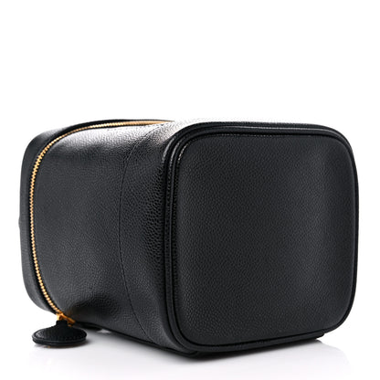 Chanel Caviar Vanity Cosmetic Case Black 4 of 12