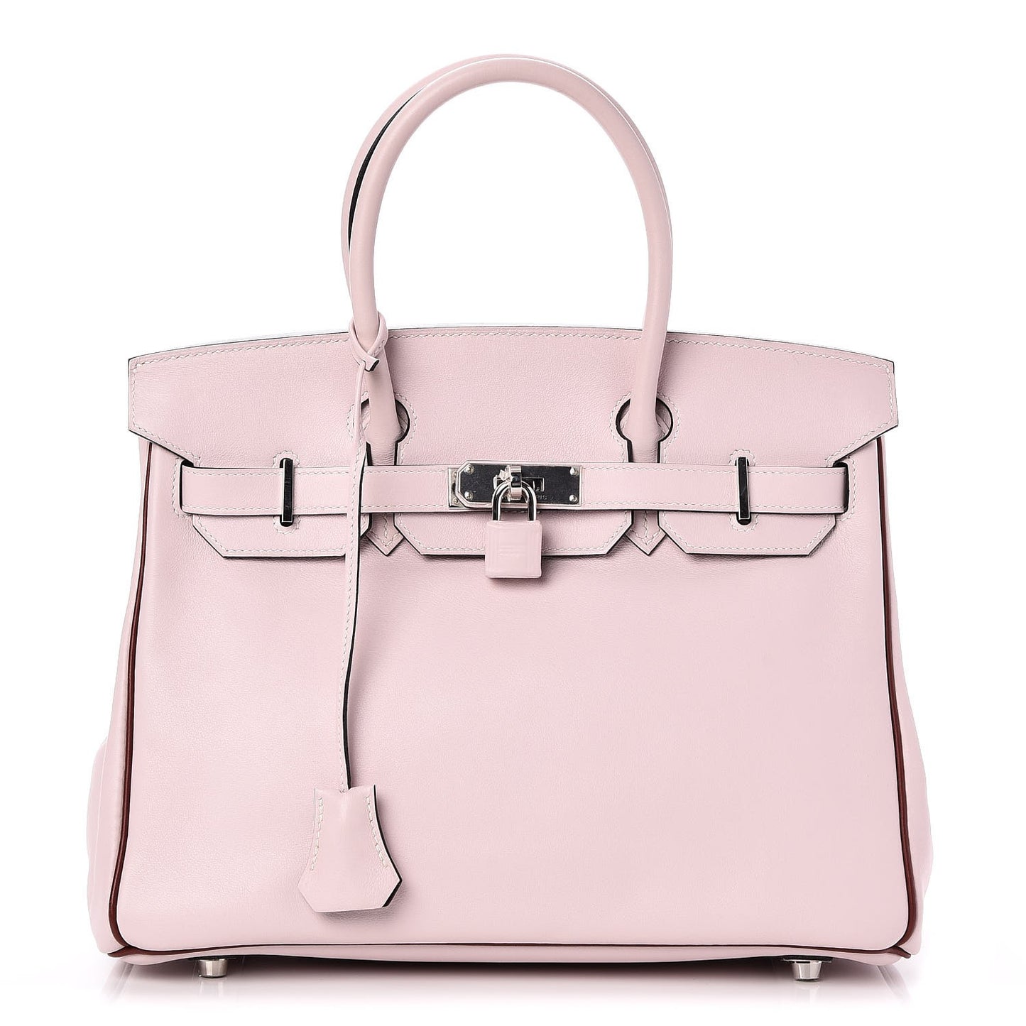 Swift Horseshoe Bi-Color Birkin 30 Rose Dragee Rouge H