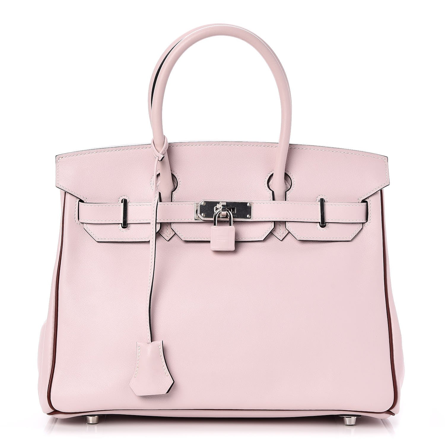Hermes Swift Horseshoe Bi-Color Birkin 30 Rose Dragee Rouge H 1 of 37