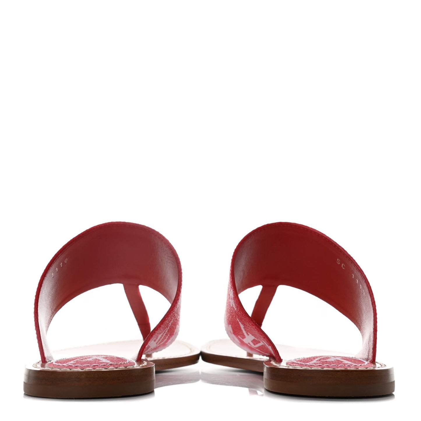 Monogram Escale Palma Sandals 37.5 Rouge