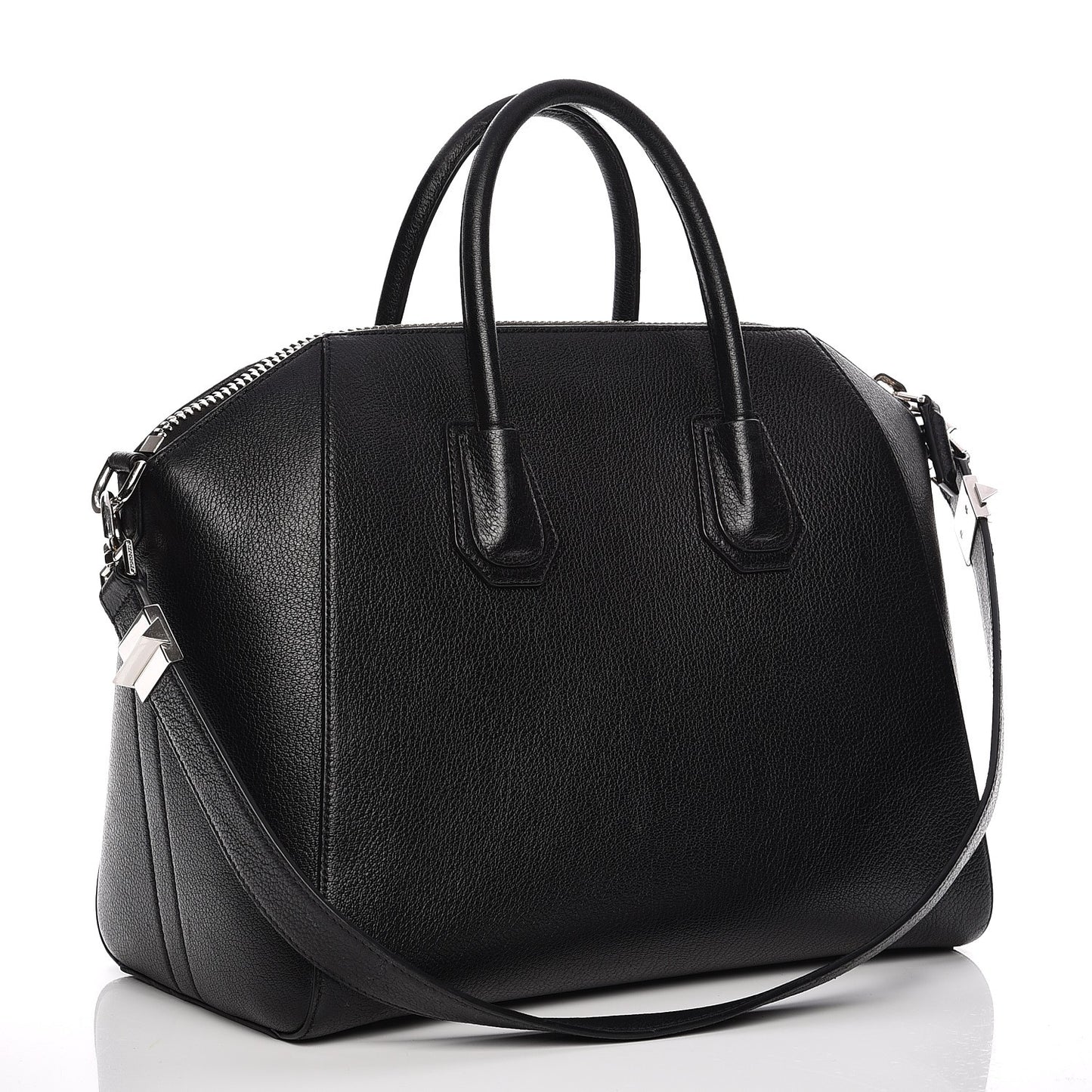 Sugar Goatskin Medium Antigona Black