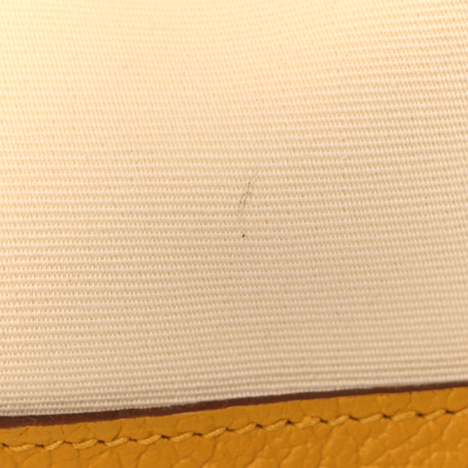 Hermes Toile Militaire Vache Country Garden Party 36 MM Tote Jaune Ambre 11 of 11