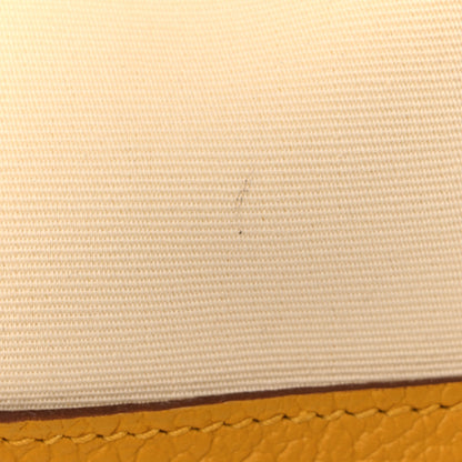Hermes Toile Militaire Vache Country Garden Party 36 MM Tote Jaune Ambre 11 of 11