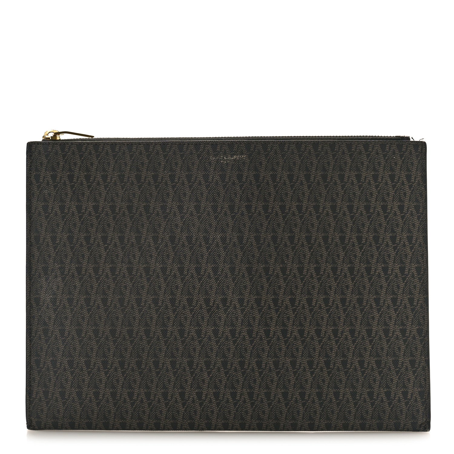 Saint Laurent Classic Toile Monogram Zipped Tablet Holder Black 1 of 7