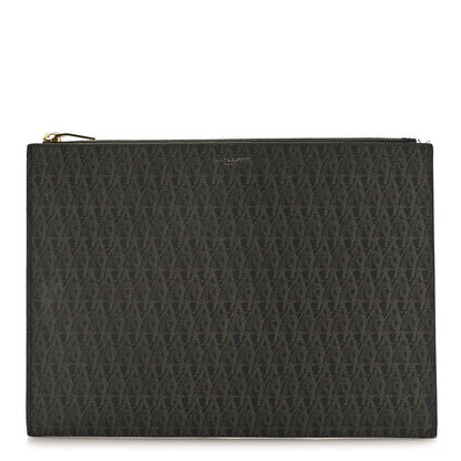Saint Laurent Classic Toile Monogram Zipped Tablet Holder Black 1 of 7