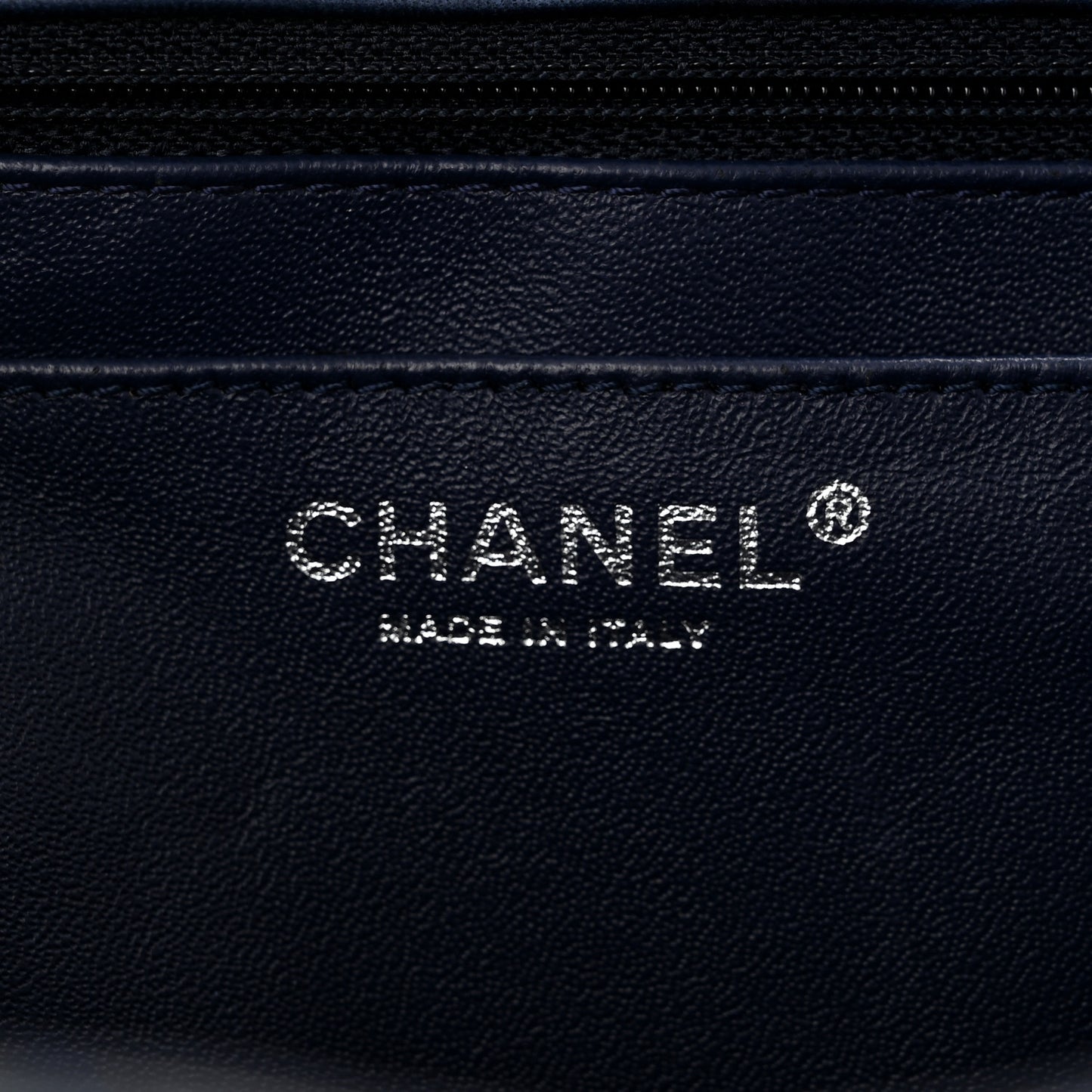Patent Quilted Maxi Single Flap Blue