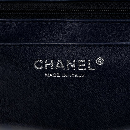 Chanel Patent Quilted Maxi Single Flap Blue 6 of 11