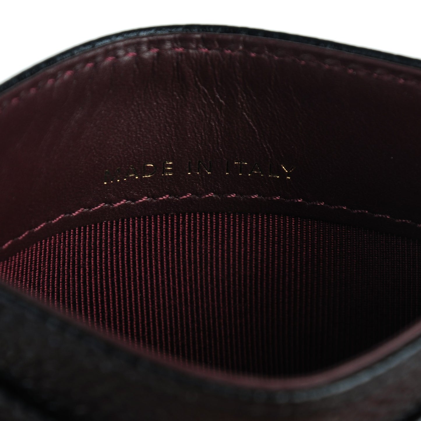 Caviar Quilted Card Holder Black