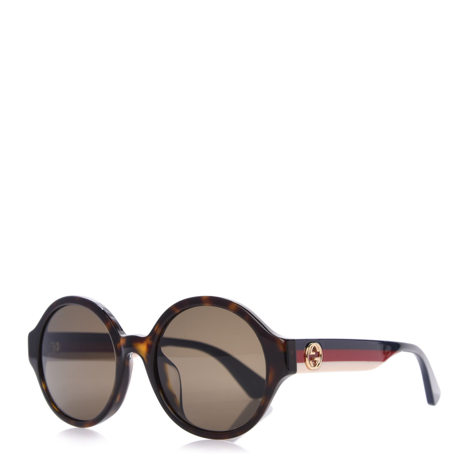 Gucci Round Web Sunglasses GG0280SA Tortoise 1 of 8