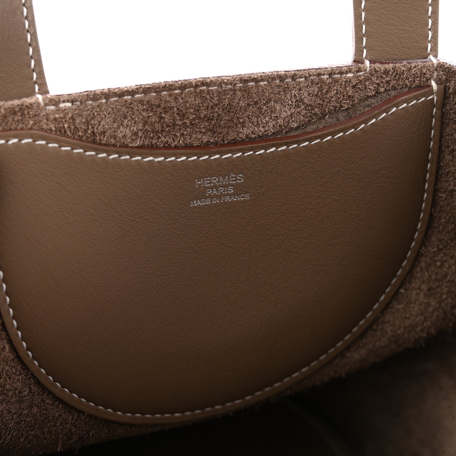 Hermes Taurillon Clemence Swift In-The-Loop 18 Bag Etoupe 11 of 23