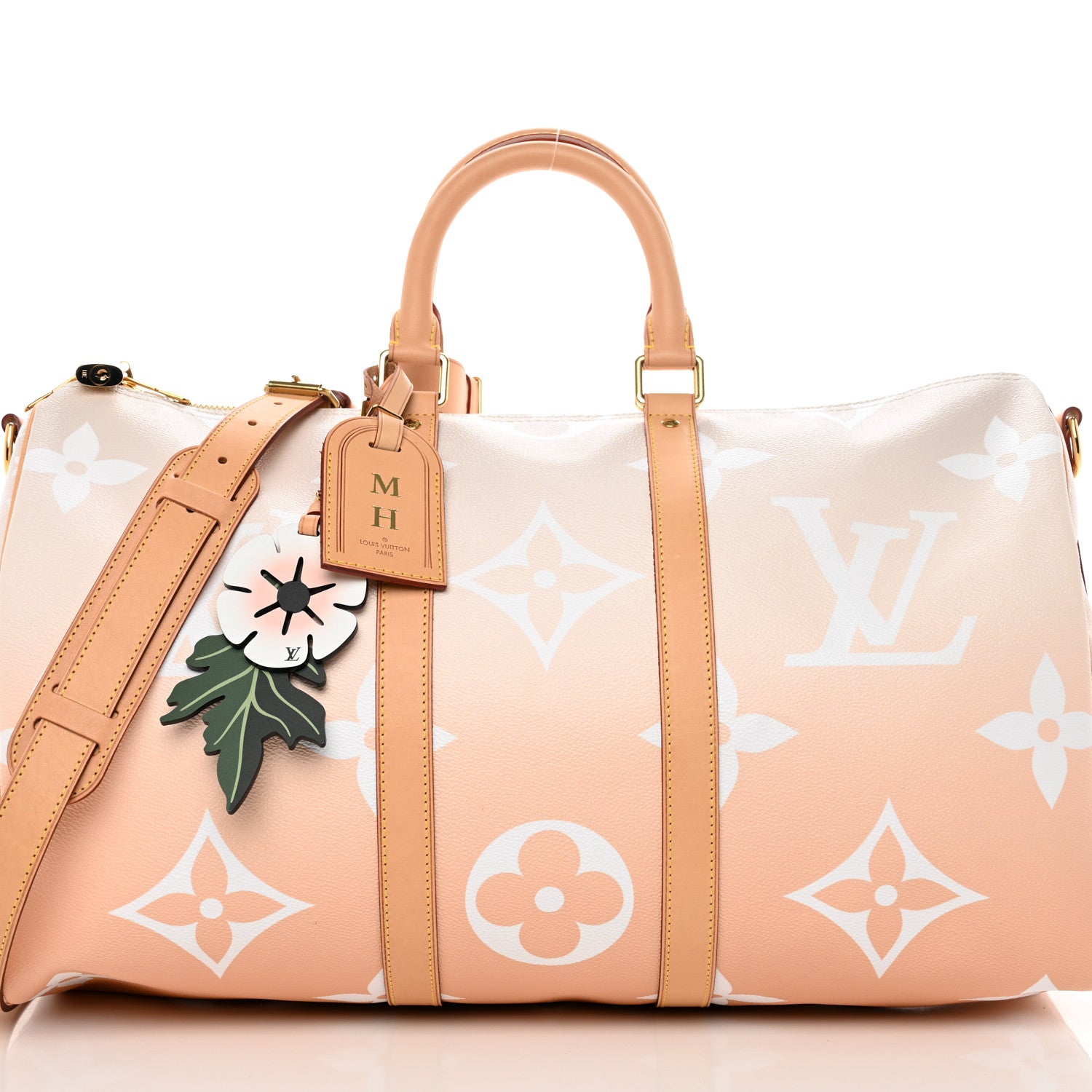 Louis Vuitton Monogram Giant By The Pool Keepall Bandouliere 45 Brume 6 of 9