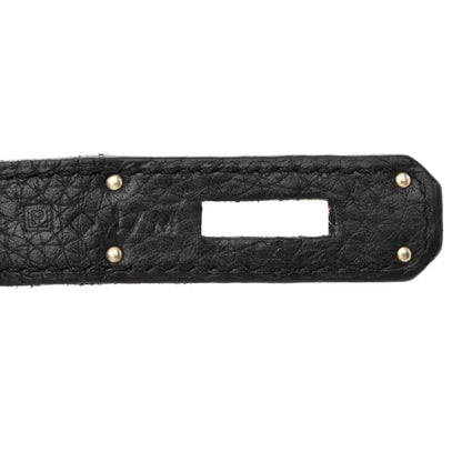 Hermes Taurillon Clemence Jypsiere 28 Black 7 of 10