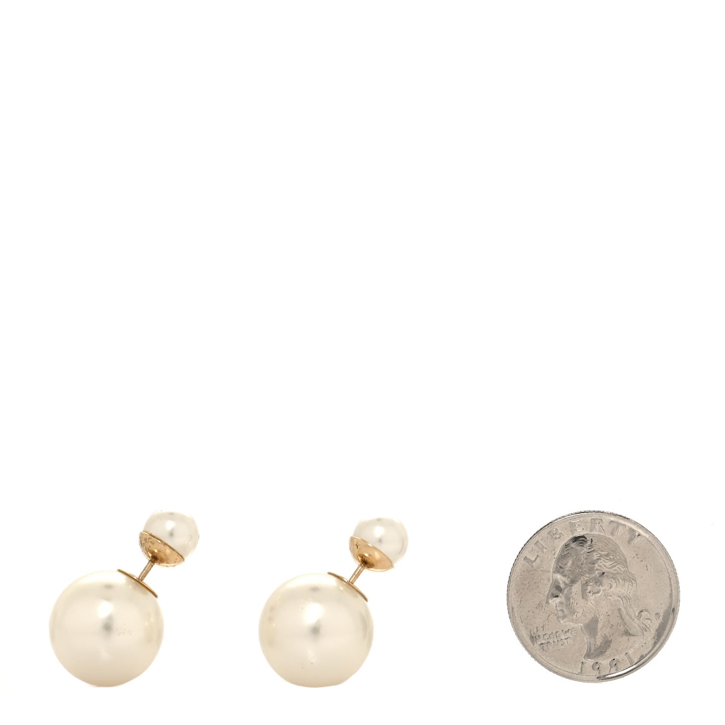Pearl Mise En Dior Tribal Earrings Gold