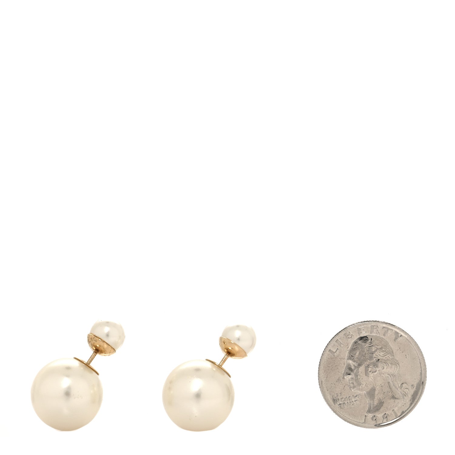 Christian Dior Pearl Mise En Dior Tribal Earrings Gold 2 of 4