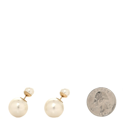 Christian Dior Pearl Mise En Dior Tribal Earrings Gold 2 of 4