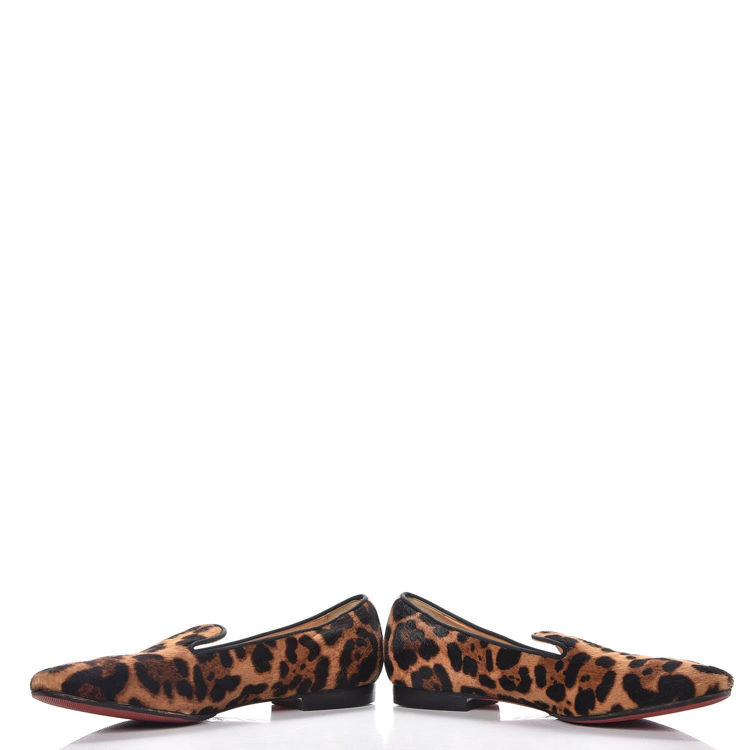 Christian Louboutin Pony Hair Leopard Print Sakouette Loafers Flats 40.5 5 of 14