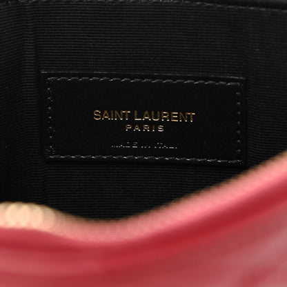 Saint Laurent Lambskin Monogram Sade Zip Pouch Rouge Opyum 6 of 9