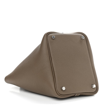 Hermes Taurillon Clemence Picotin Lock 18 PM Etoupe 4 of 13