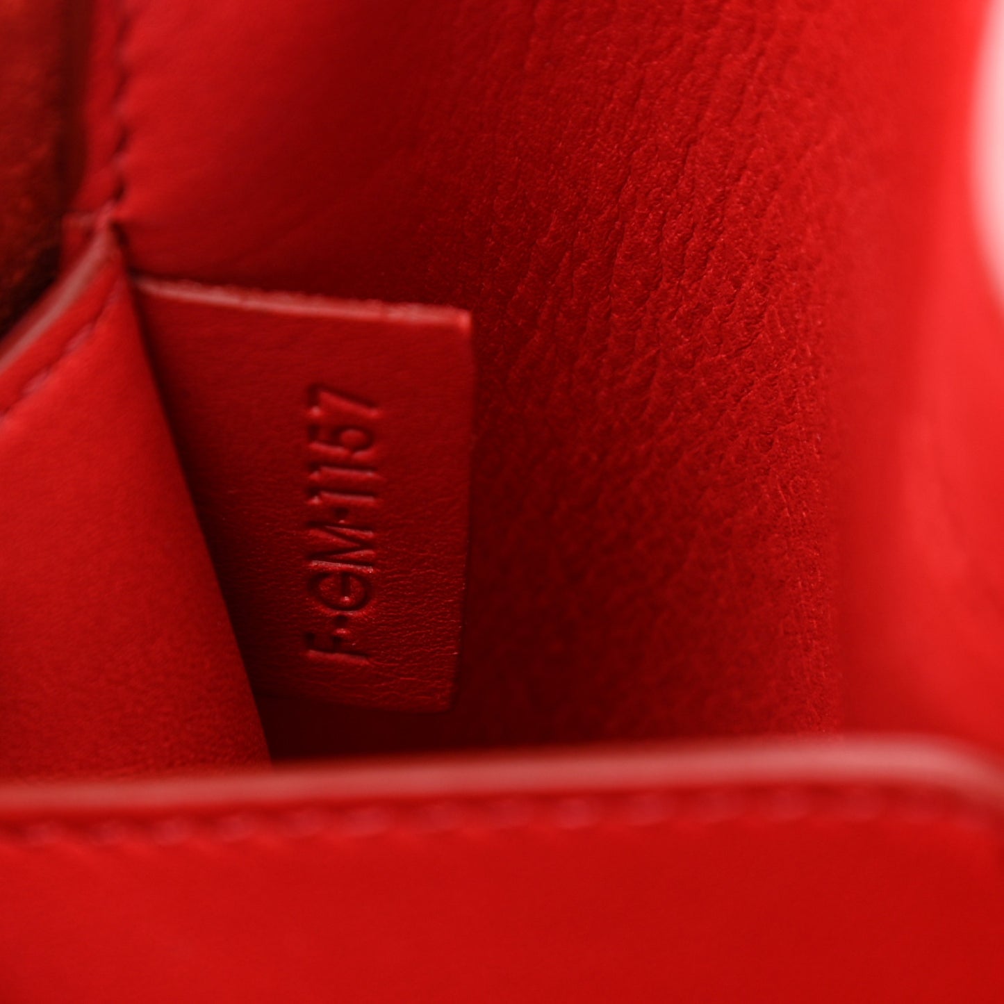 Supple Natural Calfskin Tri-Fold Clutch Coquelicot