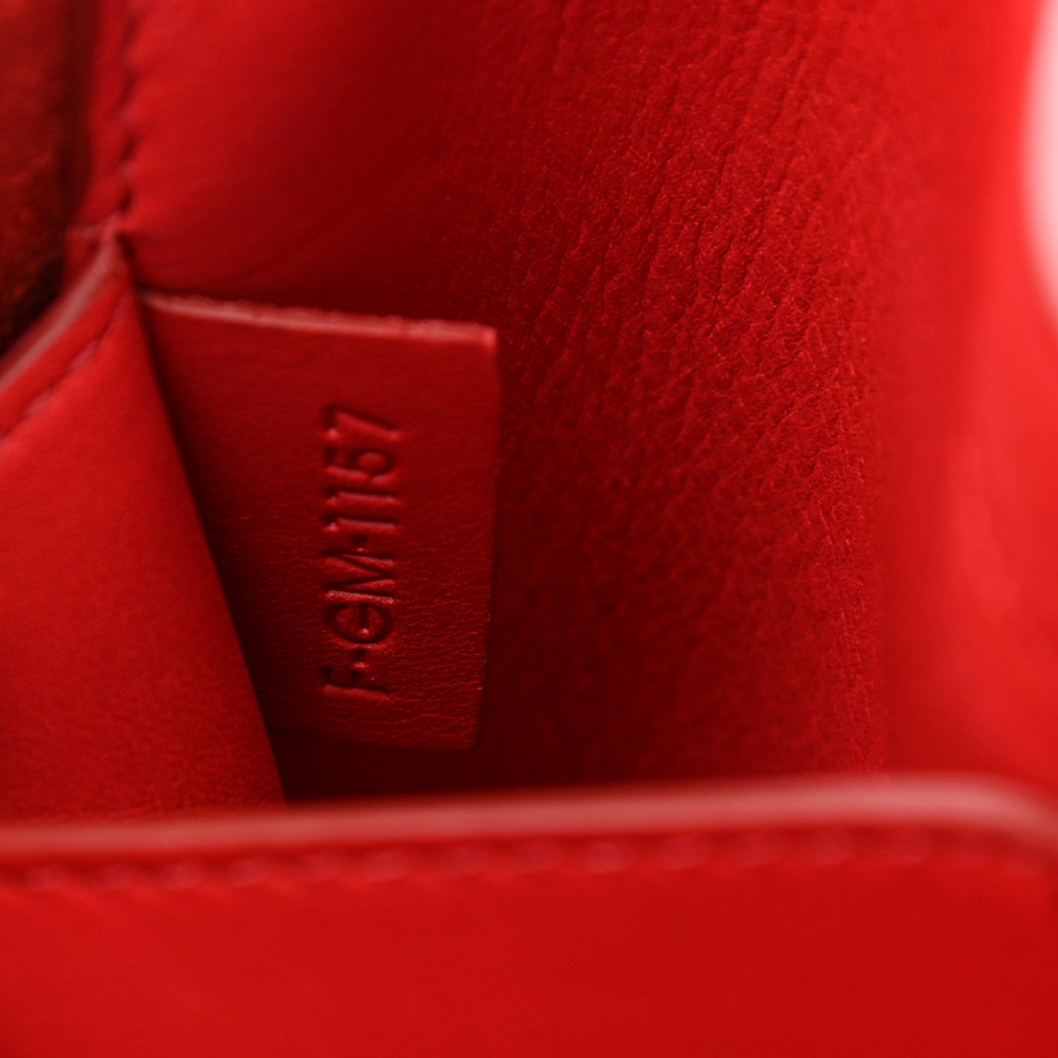 Celine Supple Natural Calfskin Tri-Fold Clutch Coquelicot 8 of 10