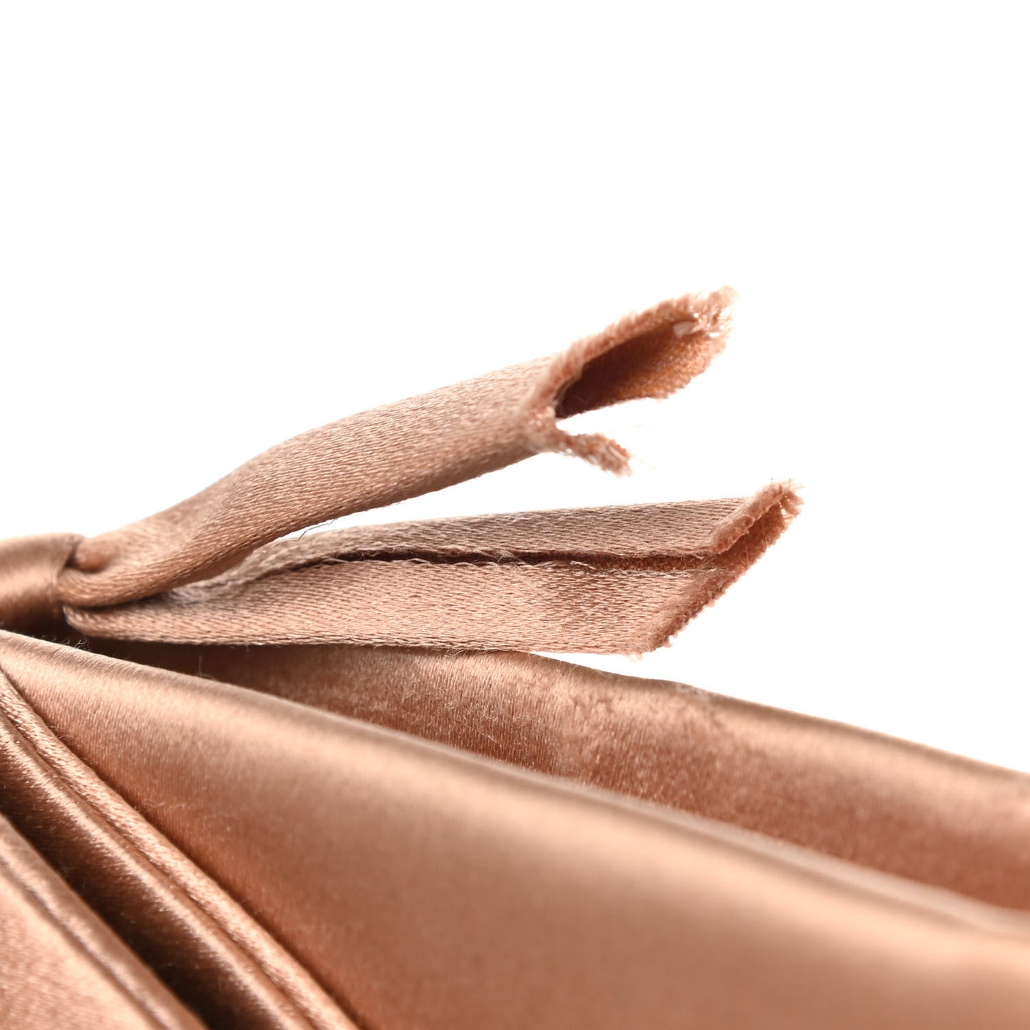Satin Bow Clutch Poudre