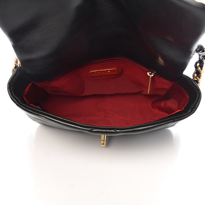 Chanel Goatskin Quilted Medium 19 Flap Black 5 of 10