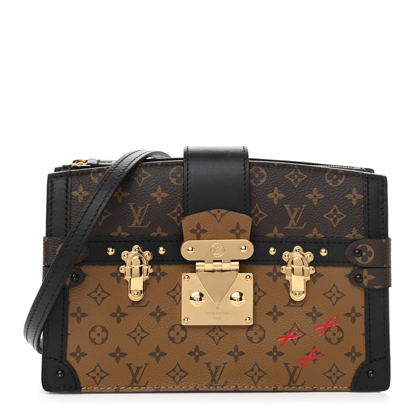 Reverse Monogram Trunk Clutch