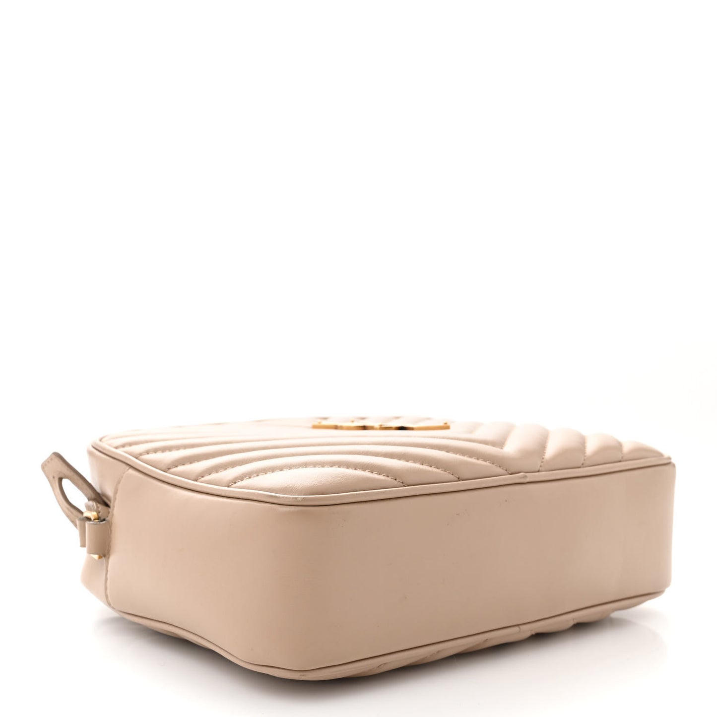 Calfskin Matelasse Monogram Lou Camera Bag Dark Beige