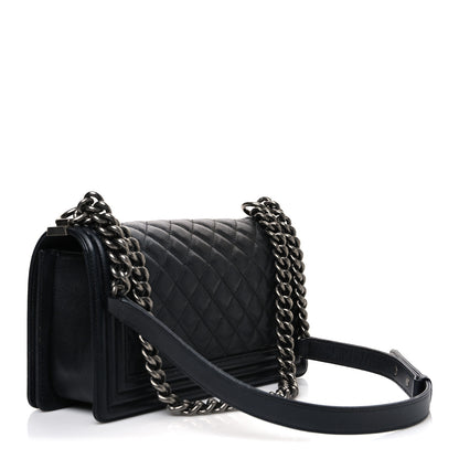 Chanel Caviar Quilted Medium Boy Flap Black 3 of 10