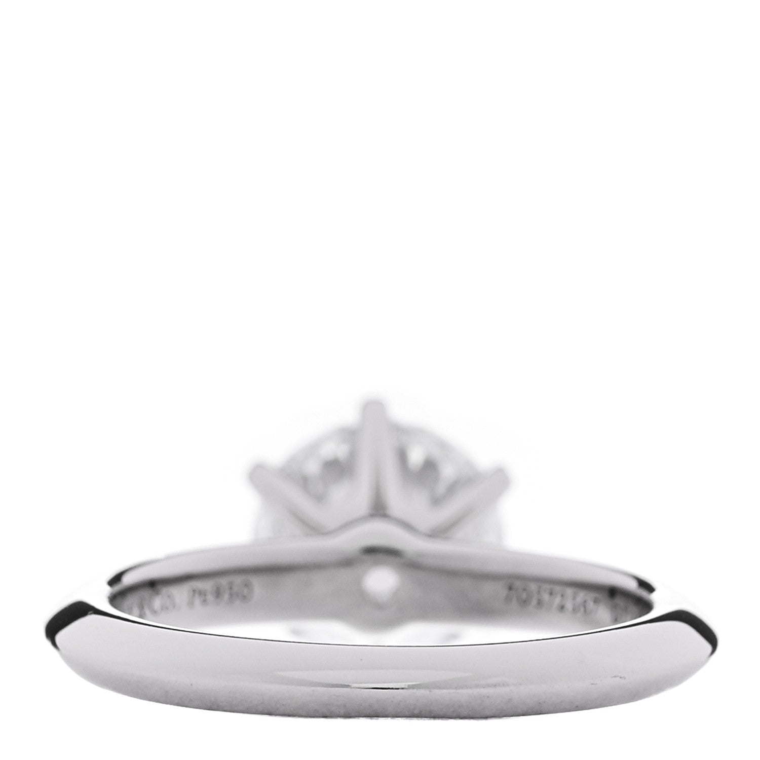 Tiffany Platinum Diamond 1.36ct Solitaire Engagement Ring 45 3.25 4 of 6