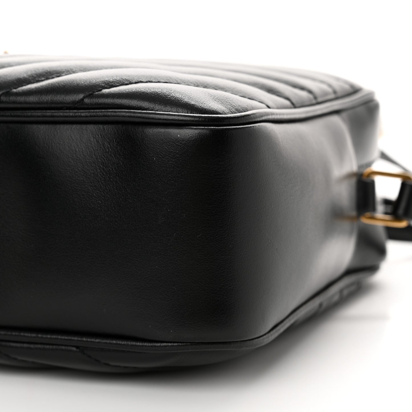 Calfskin Matelasse Monogram Lou Camera Bag Black