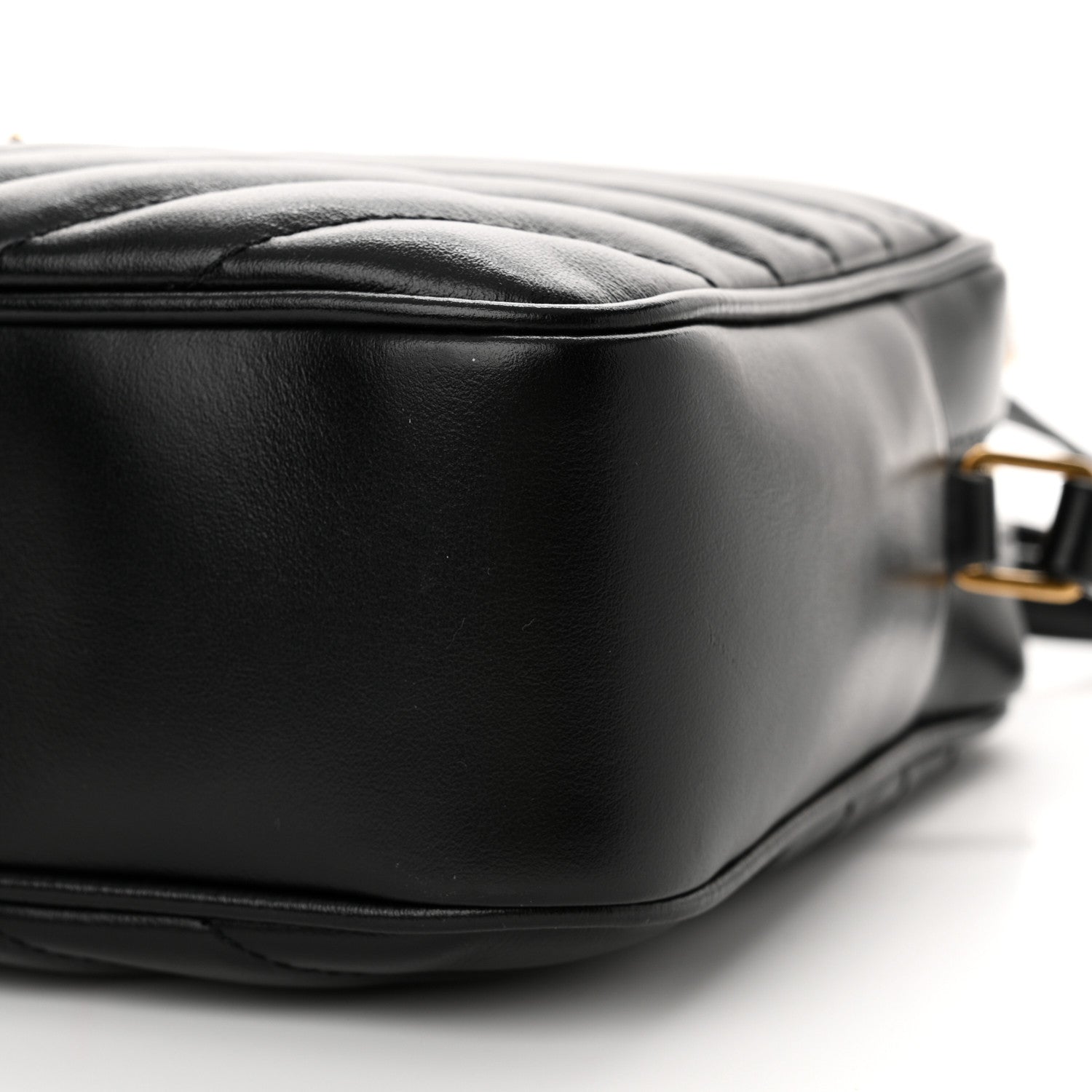Saint Laurent Calfskin Matelasse Monogram Lou Camera Bag Black 10 of 14