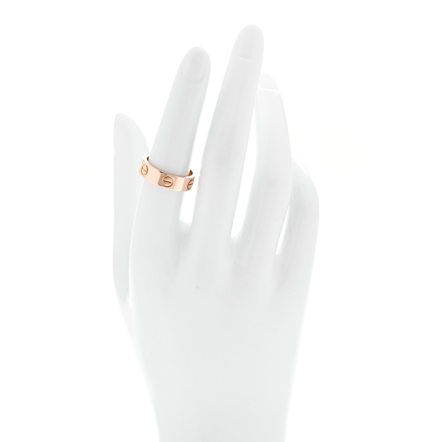 Cartier 18K Pink Gold 5.5mm LOVE Ring 53 6.5 2 of 5