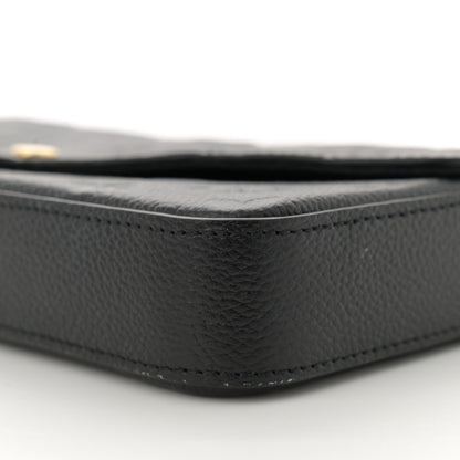 Louis Vuitton Empreinte Pochette Felicie Chain Wallet Black 10 of 12