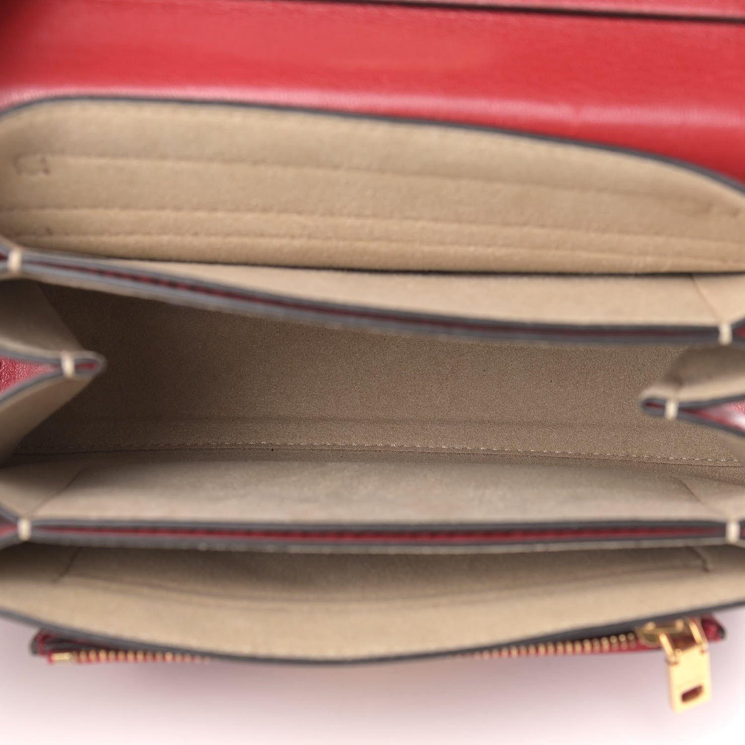 Givenchy Goatskin Quilted Small GV3 Shoulder Bag Vermilion 5 of 9