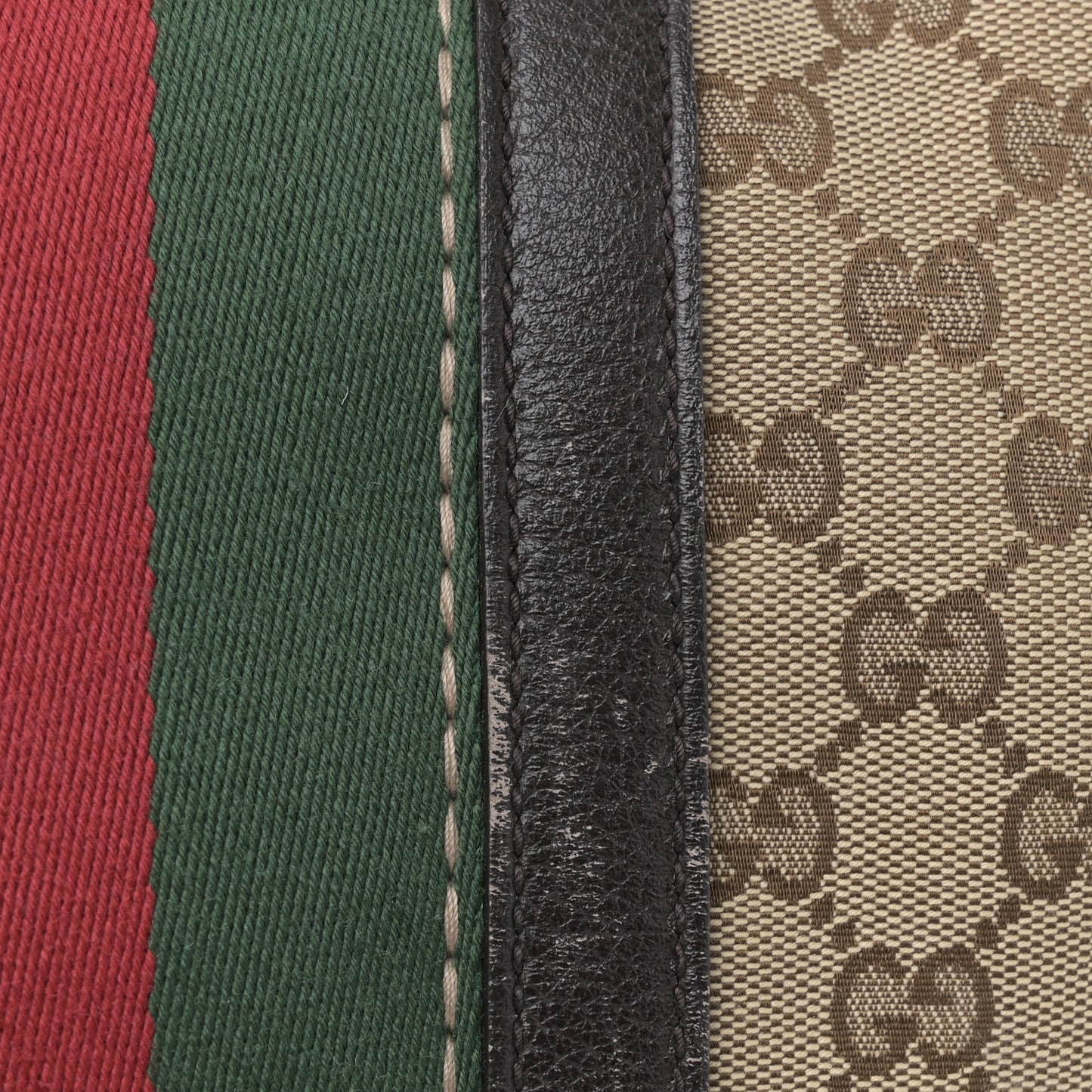 Monogram Vintage Web Medium Webby Bee Boston Dark Brown