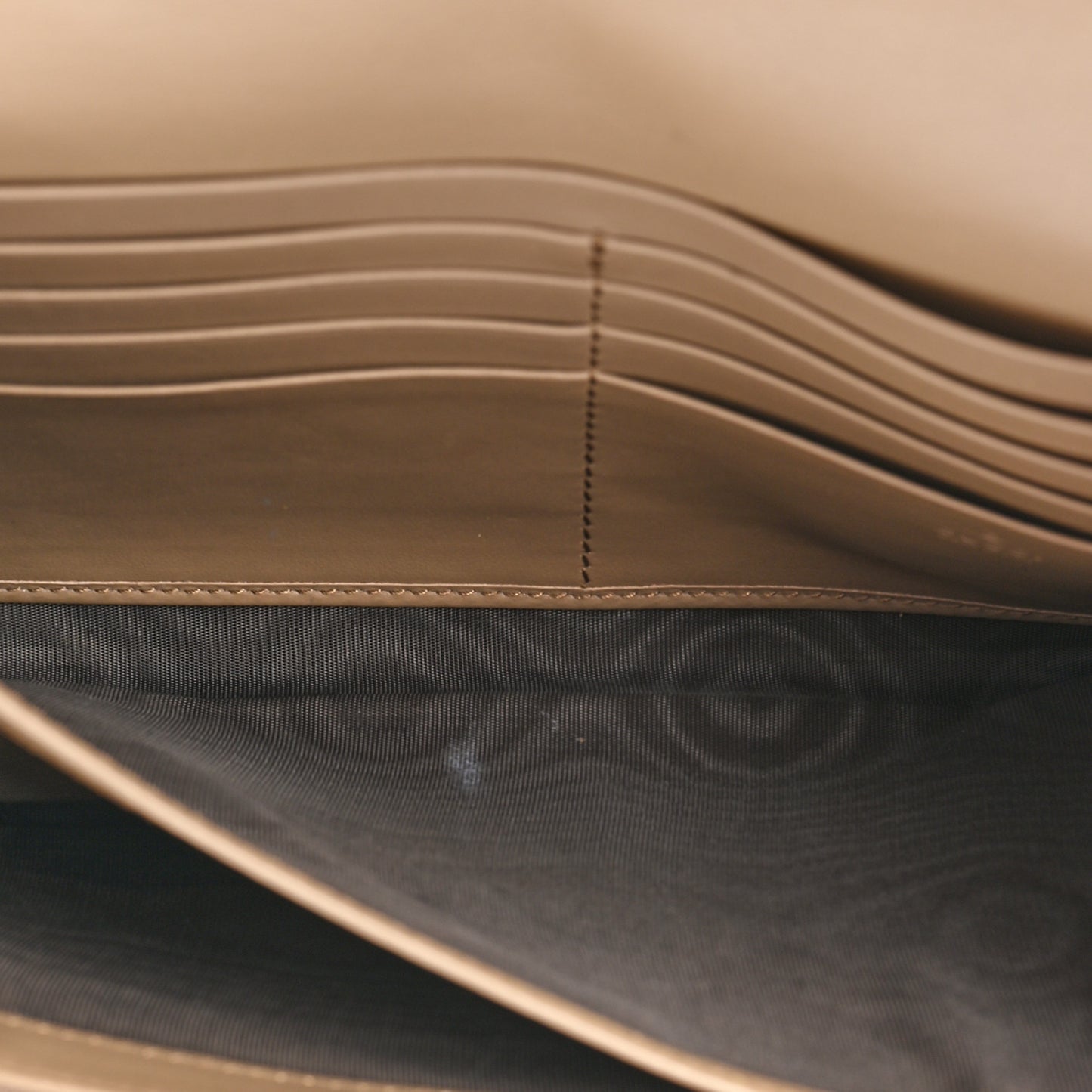 GG Supreme Monogram Mini Dionysus Chain Wallet Beige Taupe