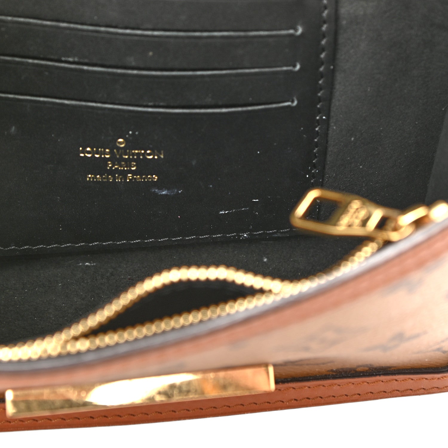 Louis Vuitton Reverse Monogram Dauphine Chain Wallet 10 of 10