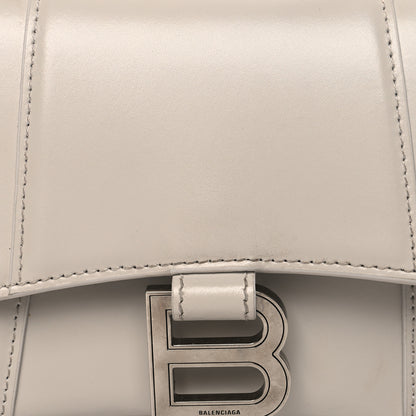 Balenciaga Shiny Box Calfskin Hourglass Top Handle Bag XS Chalky White 9 of 15