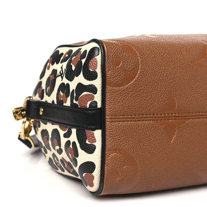 Louis Vuitton Empreinte Monogram Giant Wild At Heart Speedy Bandouliere 25 Caramel 8 of 9