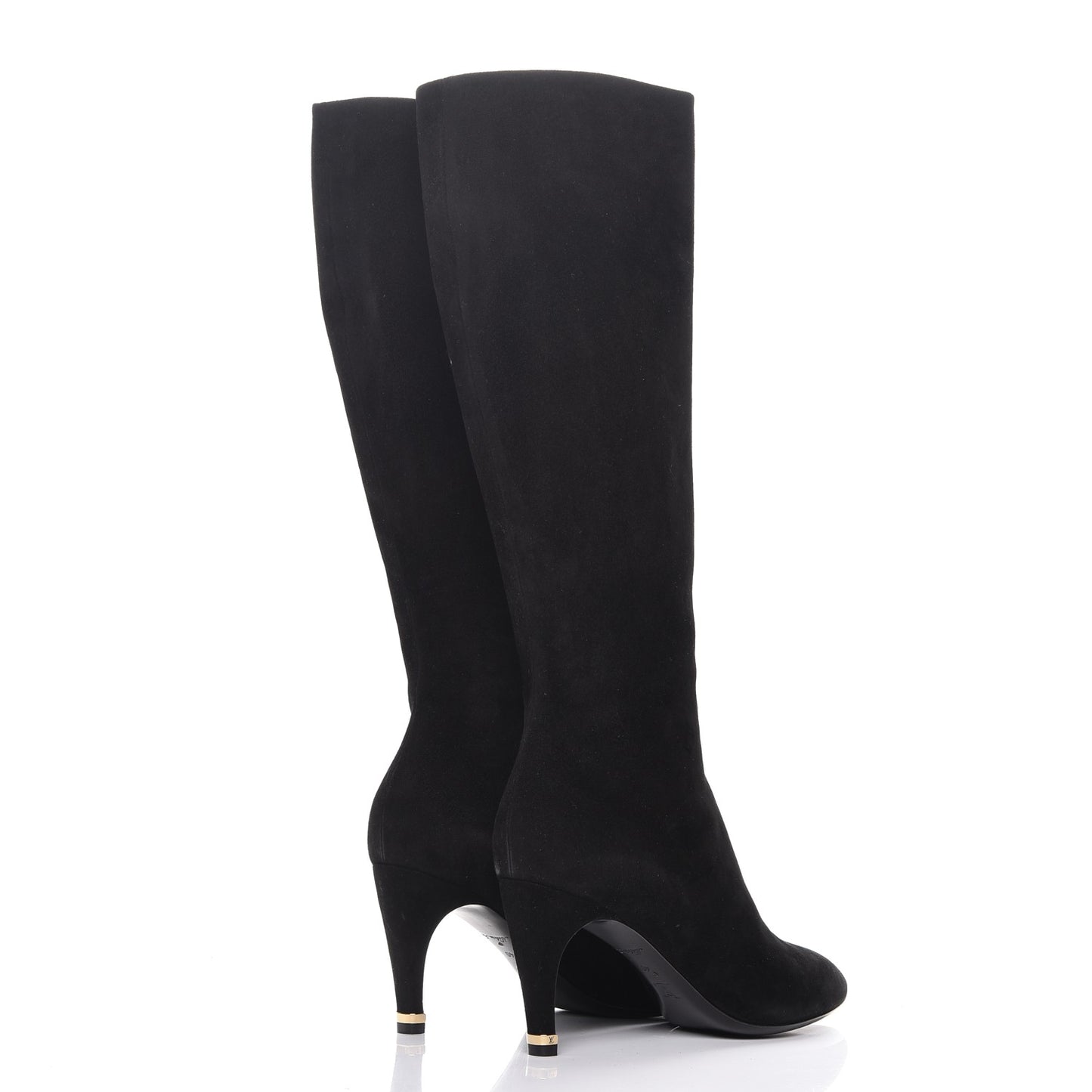 Suede Goatskin Praise High Boots 40 Black