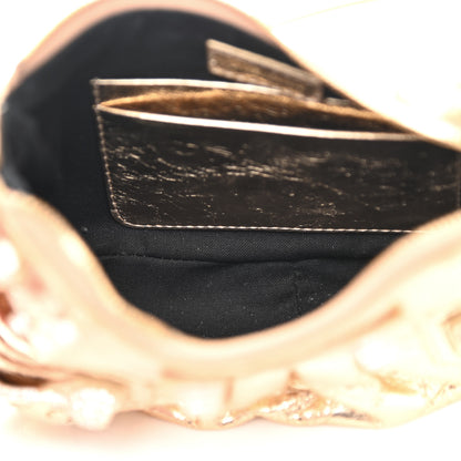 Balenciaga Metallic Arena Agneau Crystal Le Cagole Mini Purse With Chain Light Gold 5 of 11